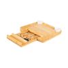 Serving Cheese Tray Bamboo Board for Housewarming Celebration Wedding with round plate