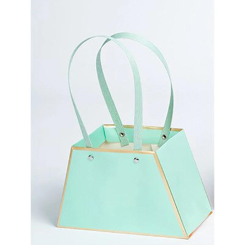 Wedding Party Valentine'S Day Rose Flower Gift Box Carry Bag Flower Box Portable Flower Bouquets Packaging Box Basket Storage