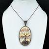 Landscape Jasper Pendant, Handmade Gemstone 999 Copper Wire Wrap Tree Of Life Pendant Antique Jewelry, For Gift Copper Jewelry
