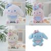 Plush Rabbit Dog Stuffed Toy Animal Doll Key Chain Backpack Gifts Decoration