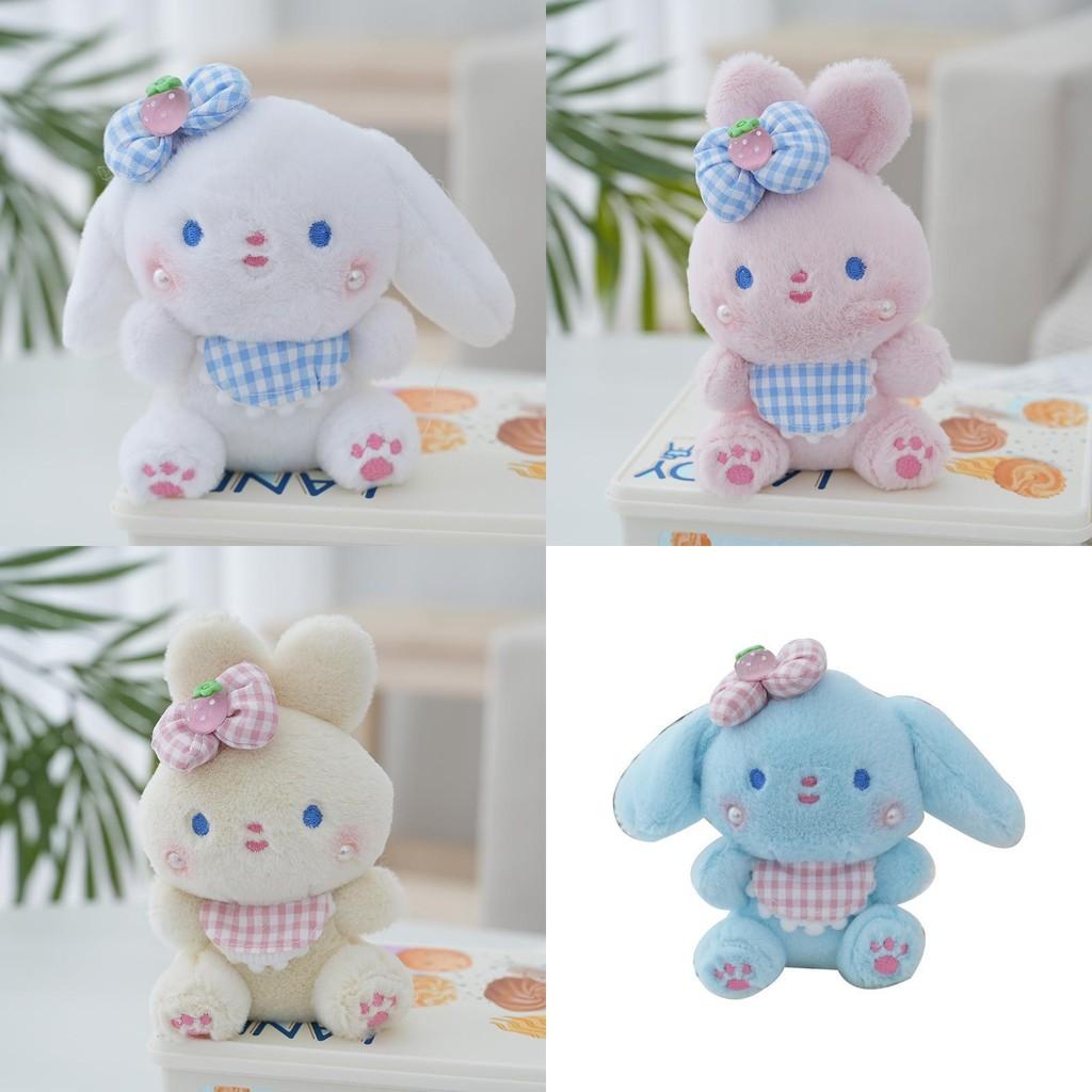 Plush Rabbit Dog Stuffed Toy Animal Doll Key Chain Backpack Gifts Decoration