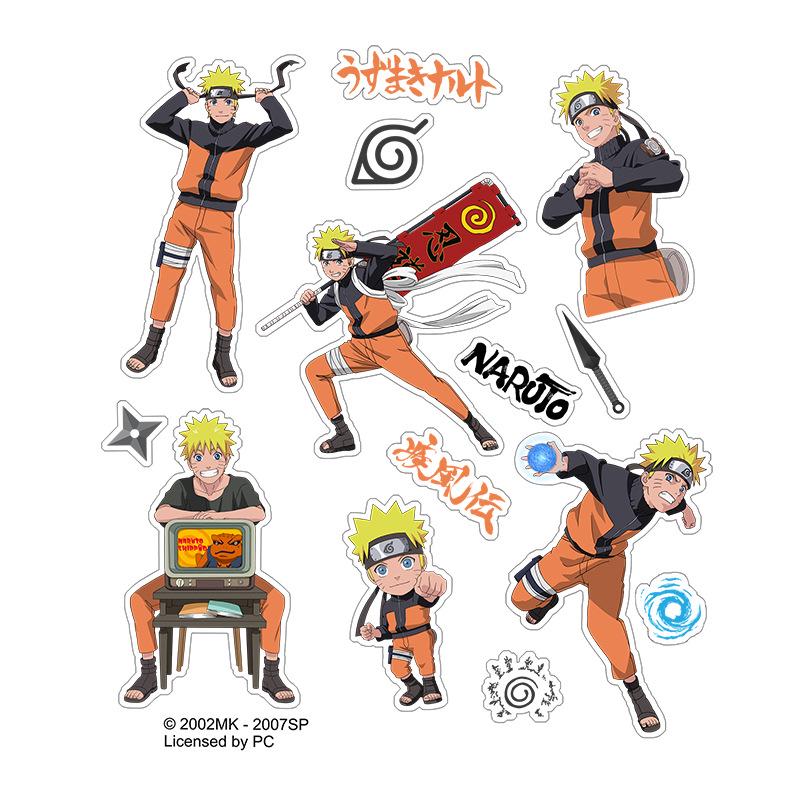 Naruto Akatsuki & Kakashi Waterproof Reusable Stickers - Genuine Merchandise