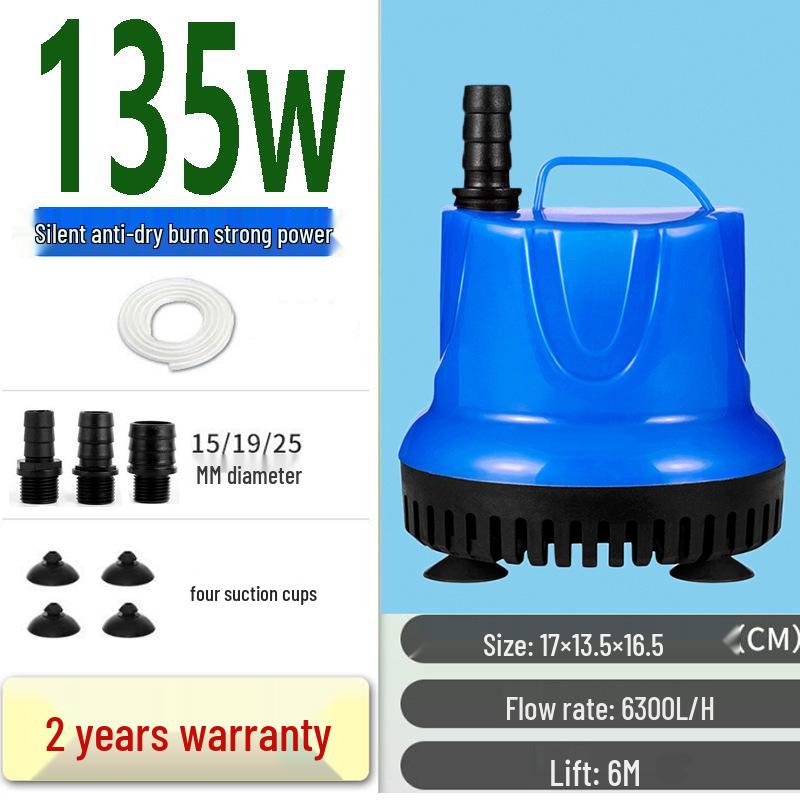 Leise Tauchpumpe für Aquarien und Schildkrötenbecken - Effiziente Wasserzirkulation und Kotabsaugung