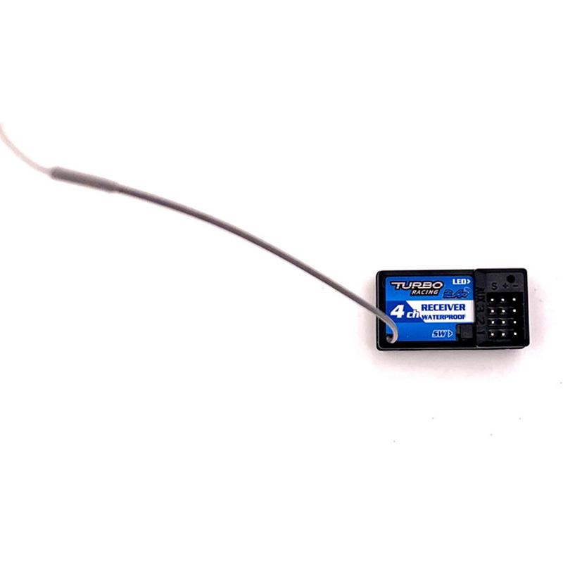 Turbo Racing 91803G-VT RC Radio Transmitter 2.4GHz 4CH Remote Controller with 4CH Receiver for RC Car Boat