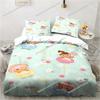 C-Cookie Run Kingdom Game Printed Bed Pillowcase and Duvet Cover Bedroom Home Decor Set Children's Room Bedding Set Luxury Gift