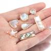10pcs 5pcs Shell Pendant Heart Star Copper Charms Pendants for DIY Earrings Bracelet Necklace Jewelry Making DIY Components
