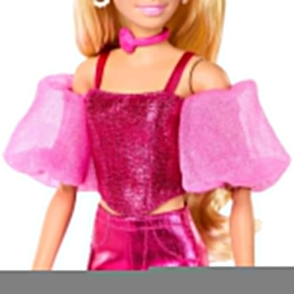 Barbie Deluxe Style Pink Doll Outfit Set with Pants for Role Play Ages 4 and Up