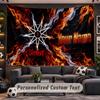 Wall Hanging Tapestry Custom NameSlipknot Pattern Personalized Printed Fabric Wall Decor