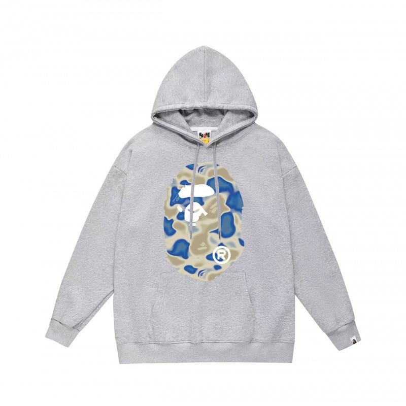 Mens Womens Streetwear Hoodie With Japanese Style Bape Print Loose Fit Cotton Pullover Winter