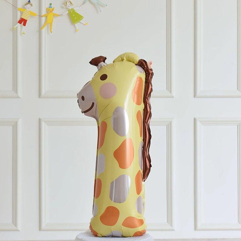 Cute Cartoon Animal Foil Balloons for Baby's First Birthday or Children's Festival Decorations