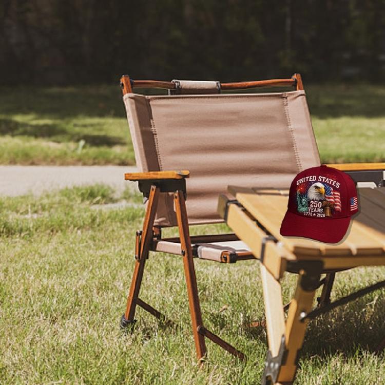 Gedenk-Baseballkappe zum 250. Gründungsjubiläum der USA Premium 3D-Druckdesign Feierhut Verstellbarer Hinterriemen