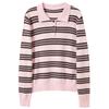 SanCai Color-block Stripe Polo Sweater