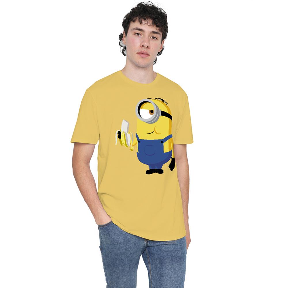 Despicable Me Unisex Adult Minions Banana T-Shirt
