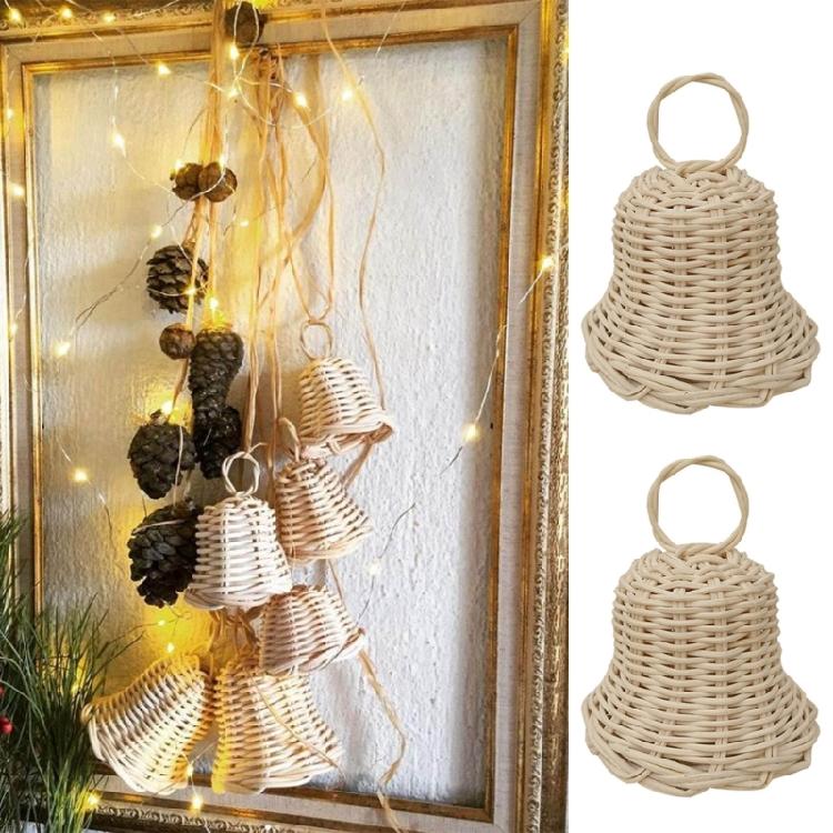 Handgeweven Belletjes Hanger Rotan Geweven Bedel Festival Vakantie Feest Decoratie