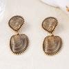 Earrings Women's High-end Design Sense Alloy Old Scallop Shell Unique Texture Light Luxury Vacation Earrings
