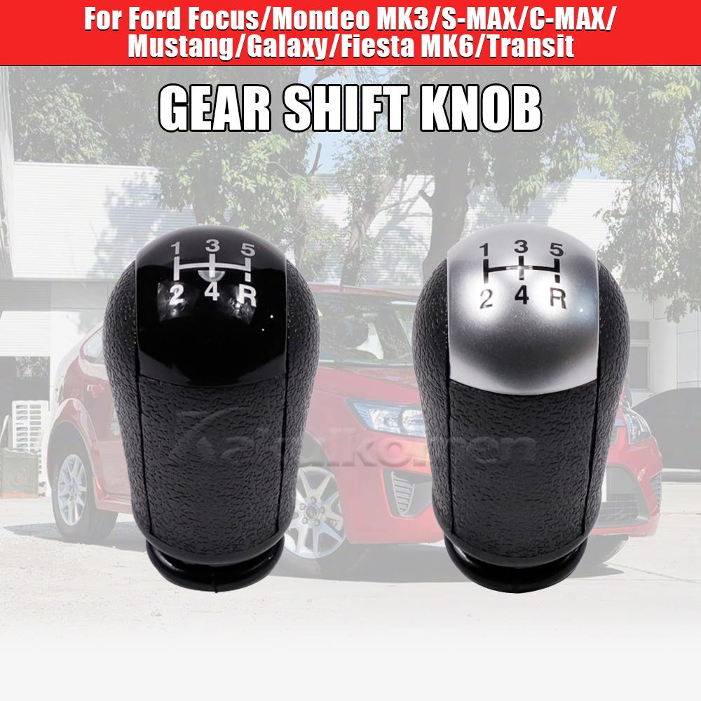Manual 5 Speed Gear Shift Knob Stick Shifter Lever HandBall For Ford Focus MK2 C-Max Mondeo MK3 Mustang Transit Parts 2006-2015