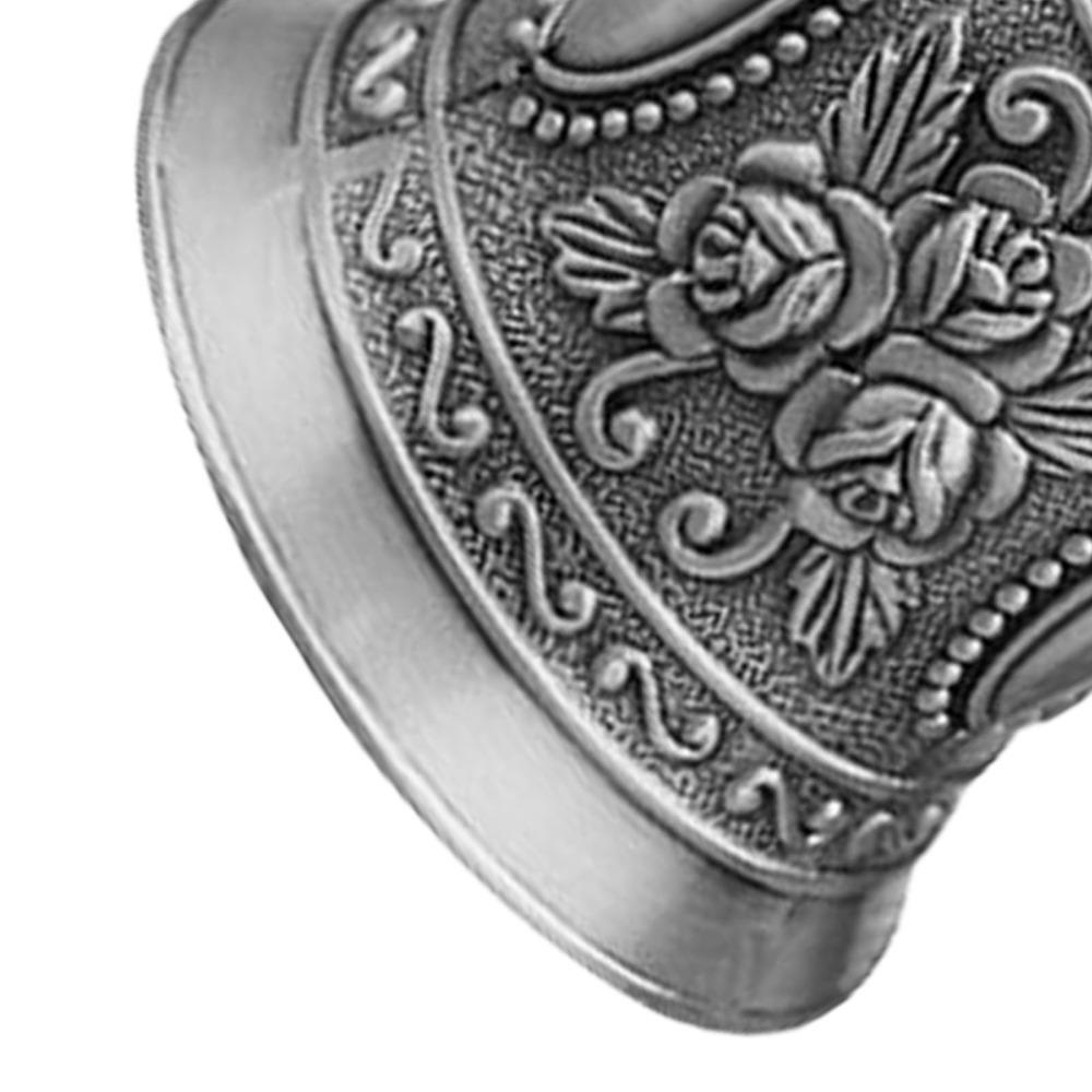 Lotus Metal Hand Bell Exquisite Engraved Vintage Hand Bell Handbells Hand Dinner Bell For Wedding