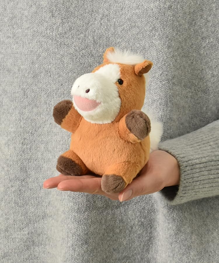 Naito Design Institute's Zodiac Pocha Horse Plush Toy, Brown, 2026, Year of the Horse, New Year's Day, Reiwa 8