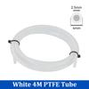 For Bambu Lab Ptfe Tube 2.5mm 4mm P1S P1P AMS A1 Mini 3D Printer Teflonto Pipe X1C Bambulab Ptfe Connector White Grey AMS LITE