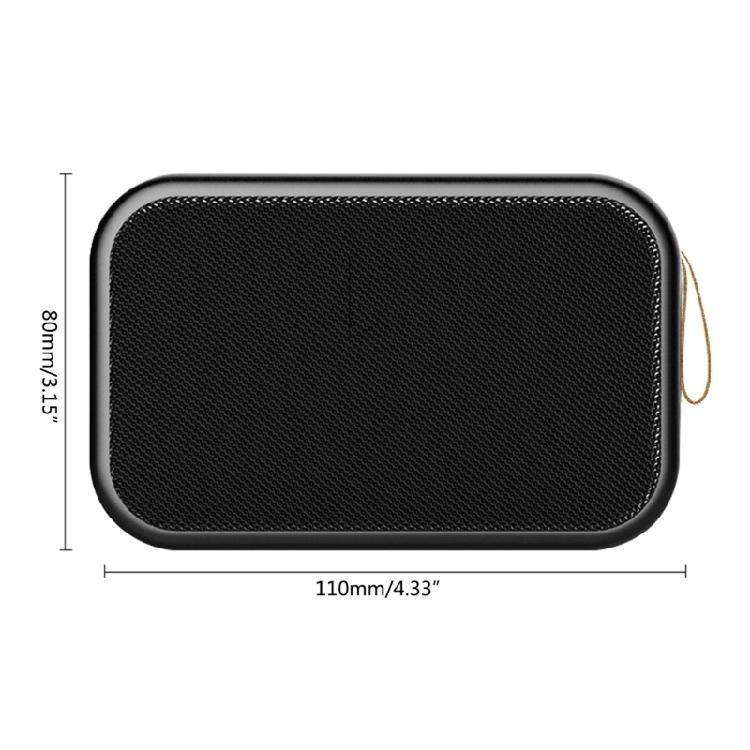 Bluetooth-compatible 4.2 Portable Speaker Louder Volume Clear Stereo Sound Rich Bass 10m Wireless Range Built in Mic