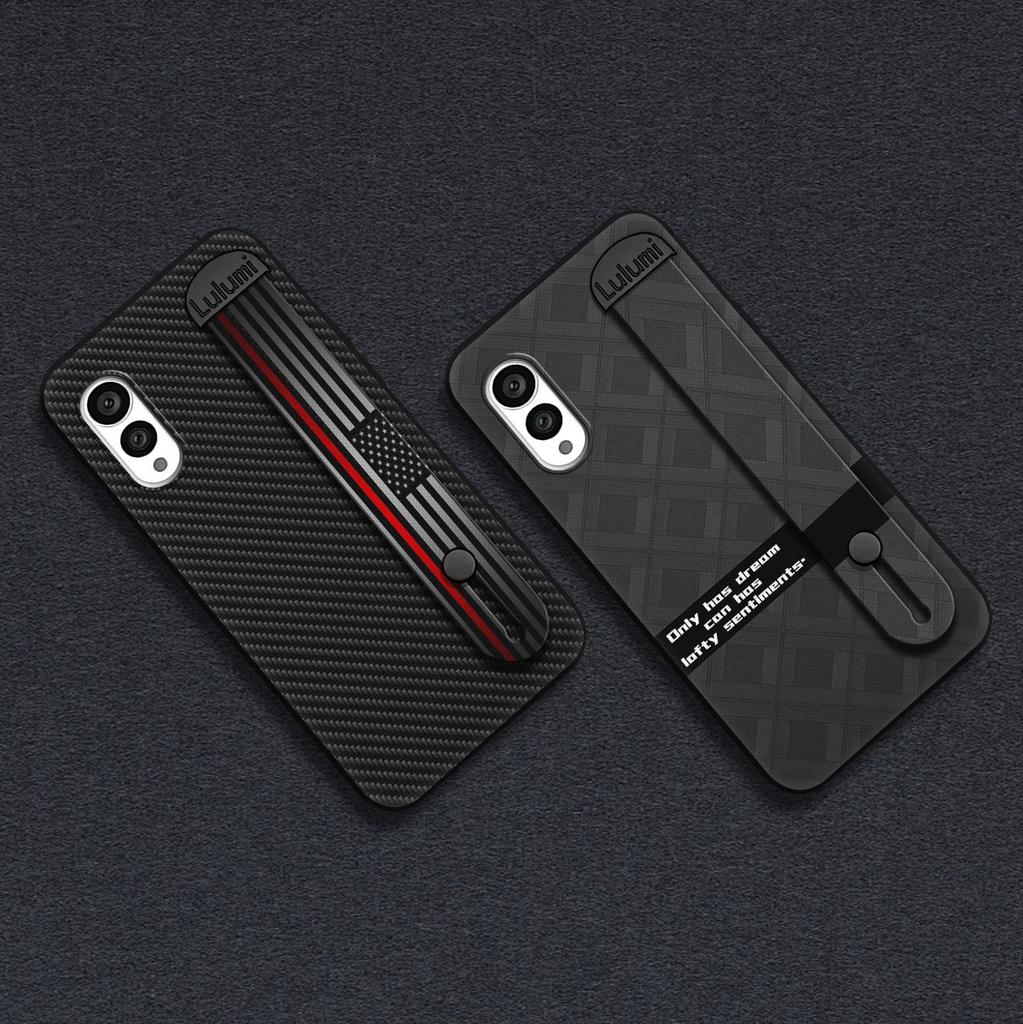 Geometry Anti-dust Phone Case For FCNT/Fujitsu Arrows N F-51C Kickstand Plain color Commerce Wristband Soft case Simple