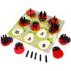 Fun Number Cognition Pairing Wooden Ladybug Stacked High Children Puzzle Toy For Early Childhood Learning