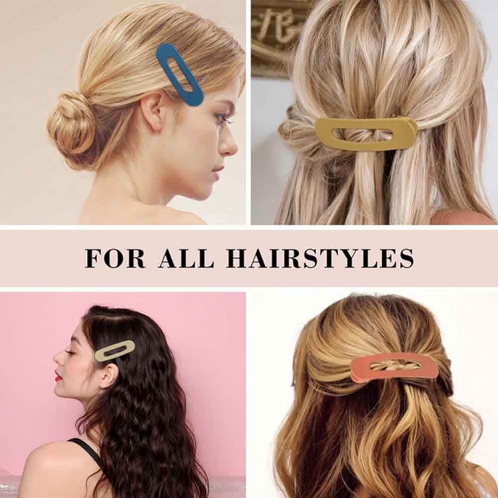 Large Flat Hair Clips 8pcs Matte Alligator Claw for Thick/Thin Hair