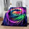 Multiple Sizes Colorful Dragon Flying In Cosmos Print Blanket Warm Soft for Children Adults Luxury Gifts Home Sofa Travel RV