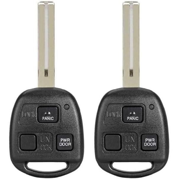 Key Fob Remote Replacement Fits for Lexus RX330 RX350 RX400h 2004 2005 2006 2007 2008 2009 HYQ12BBT (Pack of 2)