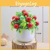 Simulated Green Plants Apples Oranges Cherries Potted Plants Desktop Plant Decor