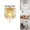 Modern Crystal Wall Lamp With Led Lighting For Home Bedroom And Bedside Use