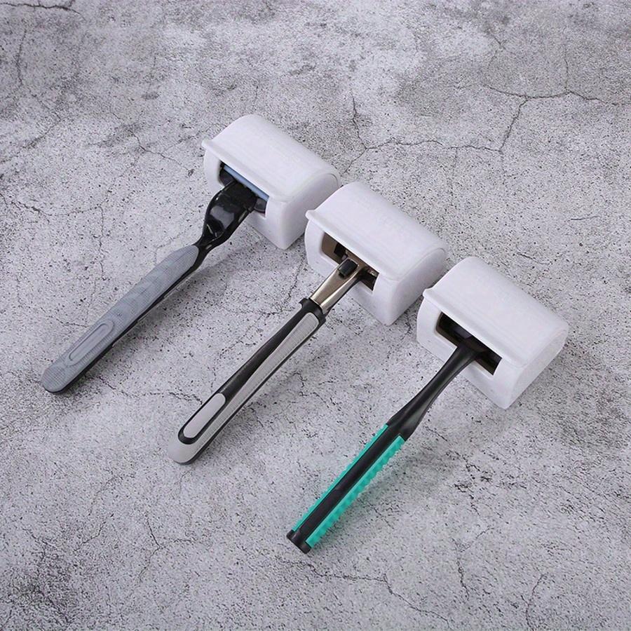 1 pièce Support de Rangement pour Rasoir Homme sans Perçage Support Porte-Rasoir Ancien Décor Salle de Bain Maison Décor Automnal Retour à l'École