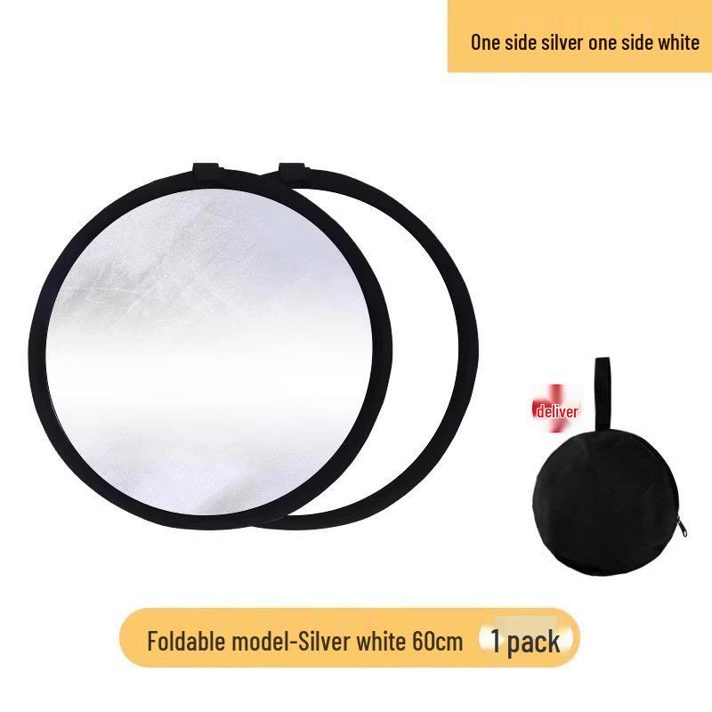 Portable Mini Reflector: 4-in-1 Folding Photo Light Diffuser for Outdoor Photography