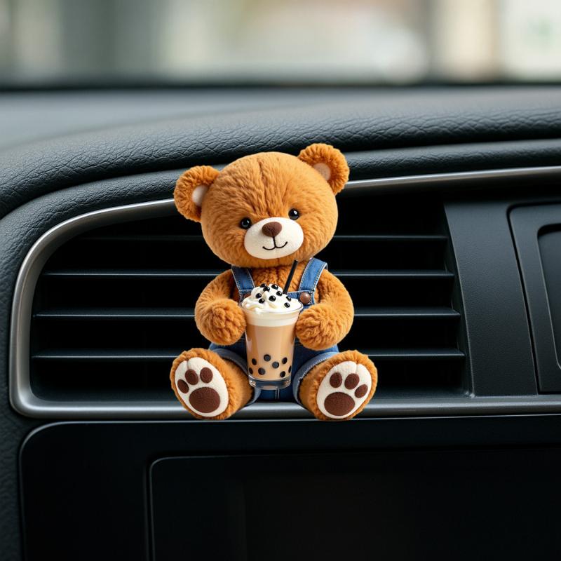 2D Acrylic Perfume Diffuser Car Air Freshener Clip Car Air Conditioning Vent Decoration Car Interior Aromatherapy Clip