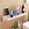 Wutuo No-Drill Wall-Mounted Bathroom Storage Shelf
