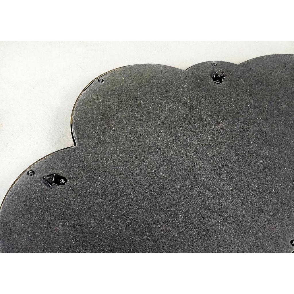 1 Pcs Cloud Shape Fiber Wall Mirror with Acrylic Golden Aesthetic Frame with Hook for Hanging On Walls