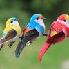 6 Stück Realistische Simulierte Vogeldekoration Mit Natürlichen Federn Und Lebendigen Farben Perfekt Für Garten Hof Haus Party Dekoration Schmuckstück