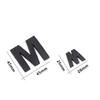 1Pcs 3D Metal 45mm 25mm DIY Letters Alphabet Emblem Numbers Chrome Labeling Car Sticker Digital Badge Accessories Motorcycle
