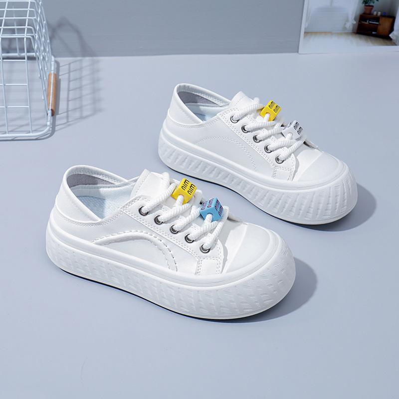 

ins корейская версия новой обуви для папы, для девочек, весна 2025, для студентов, для бега, для спорта, толстая подошва, высота, повседневная, уличная, снимок XT171 40 белый