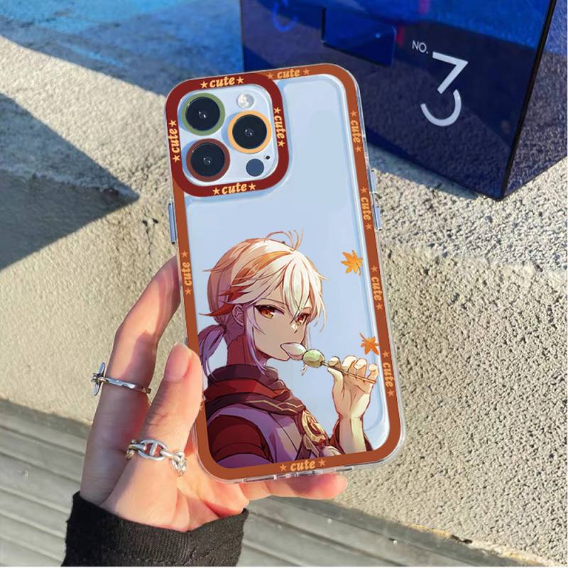 Genshin Impact Kaedehara Kazuha Phone Case for iPhone 11 12 13 Mini Pro Max 14 Pro Max Case Shell