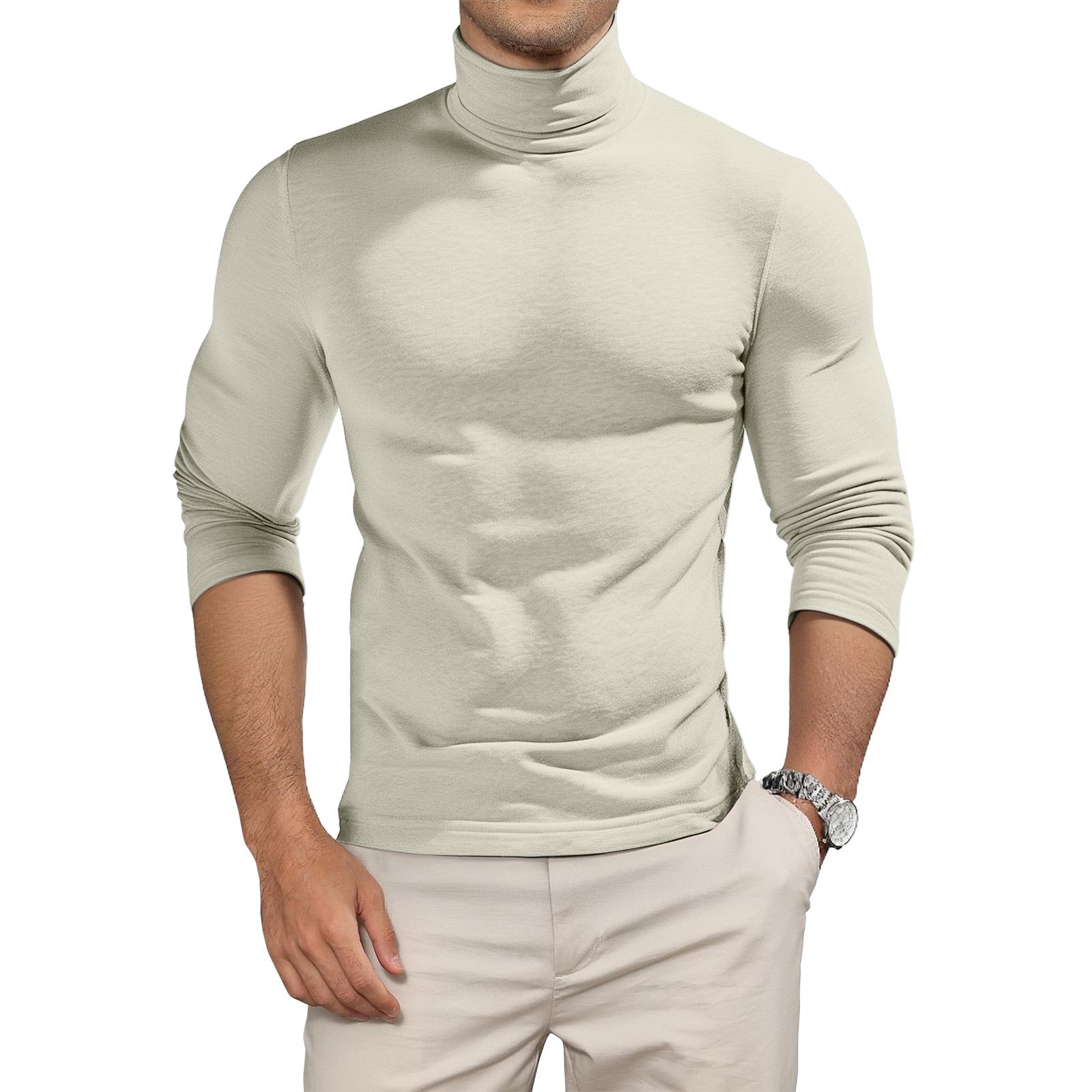 

Men s Loose-fitting Casual Round Neck Long-sleeved Knit Top XL белый