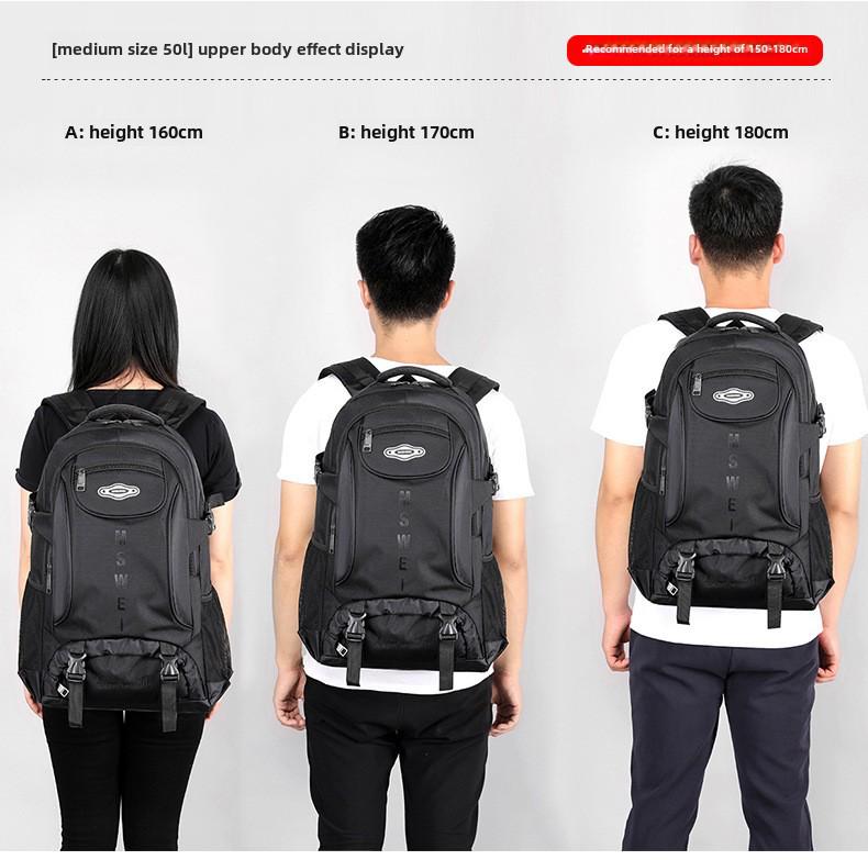 Men's Large Capacity Cross-Border Travel Backpack for Outdoor, Casual, School, Business Trips