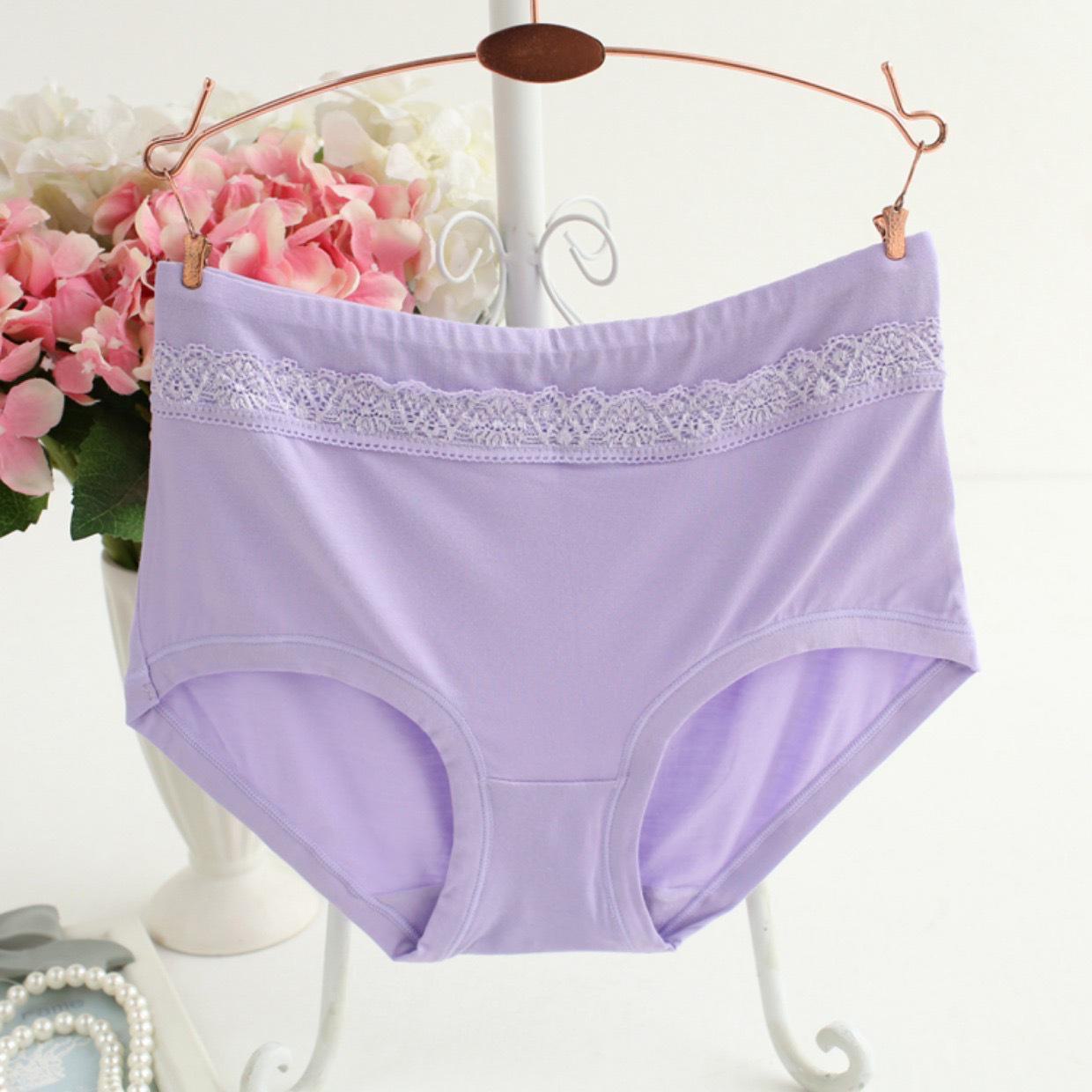 

Жіночі бамбукові бавовняні трусики із середньою талією — модальний великий розмір для дорослих і людей похилого віку XXL