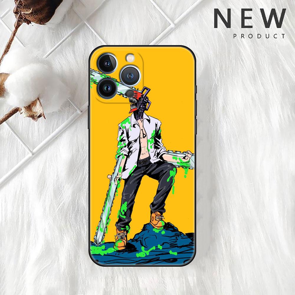 

Чехол для телефона «Манга с бензопилой» для iPhone 11 13 Pro Max 12 Mini 7 8 Plus SE 2020 X XS 6 6S 5 5S, мягкая силиконовая задняя крышка iPhone 5 5S SE