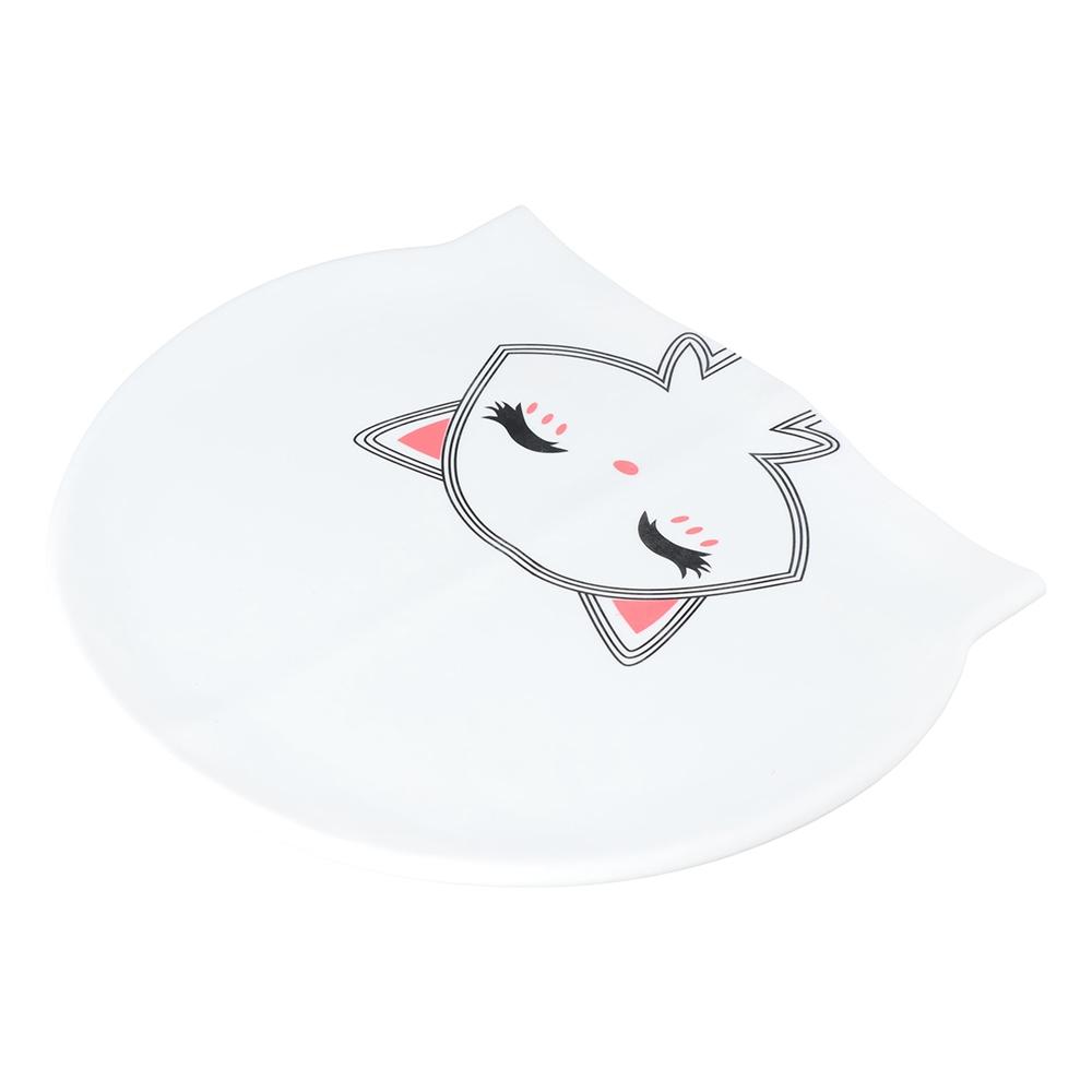Waterproof Cartoon Cat Elastic Ears Protect Swim Pool Cap Swimming Hat Swimming Cap Diving Hat
