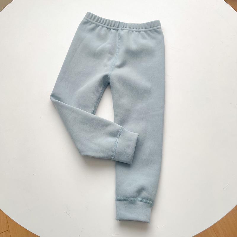 2023 Unisex Kinder Warme Baumwollfleece Hose für den Winter