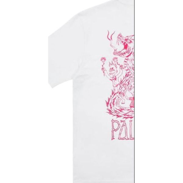 Palace x Lotties Co-Branded Dragon Print Graphic Short Sleeve T-Shirt Unisex Tops White P20TS060