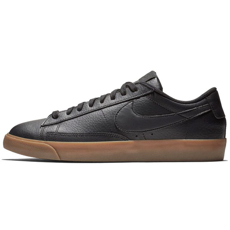 

Nike Blazer Low Синтетическая кожа Нескользящие Кеды для скейтбординга Мужские Кроссовки Черный Каучук AQ3597-002 45
