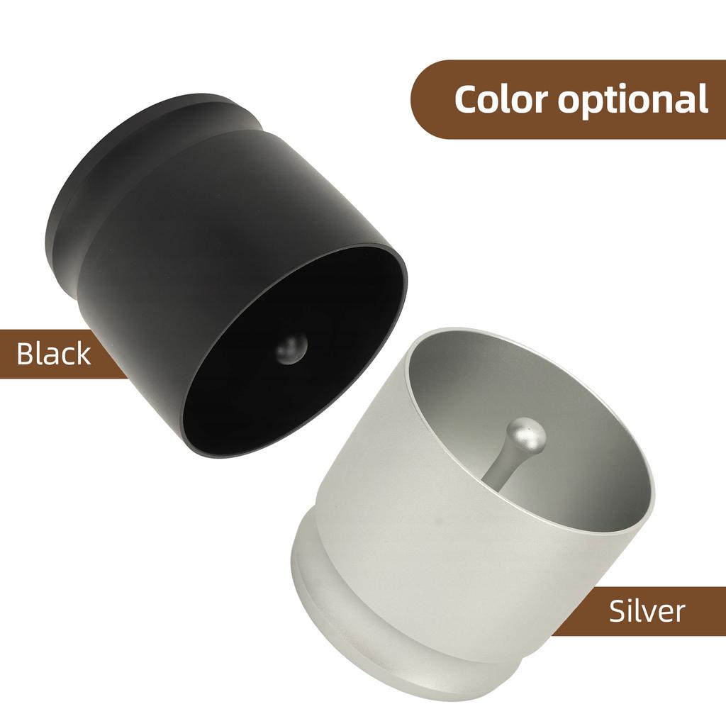 58mm Aluminium Alloy Coffee Powder Picker Dosing Cup with Dosing Ring Coffee Powder Receiver Container Press Coffee