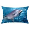 Dekorative Kissenbezüge, 30 x 50 cm, Delfin- und Ozean-Lendenkissenbezug, Sofa-Kissenbezug, Auto-Büro-Kissen, Rückenkissen, Heimdekoration